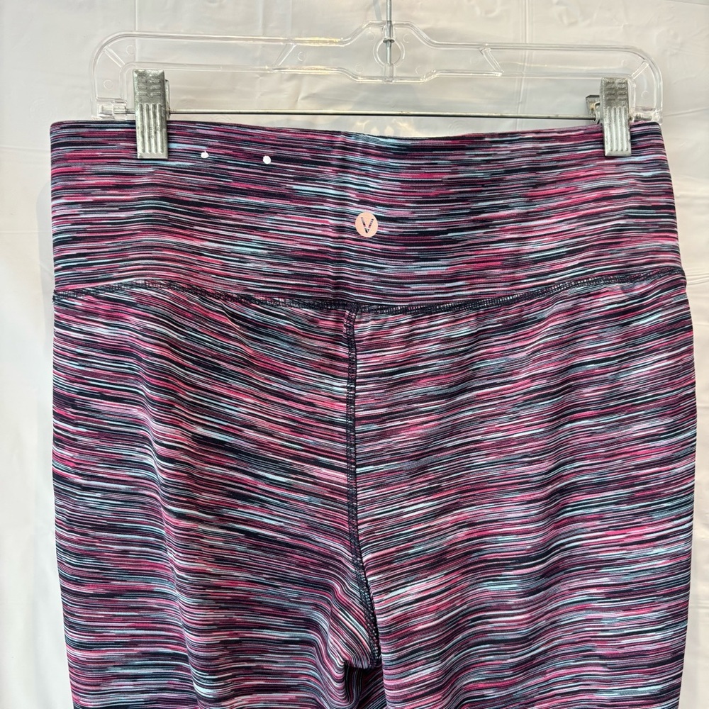 NWT Livi Active Legging Power Crop stretch Purple & Multi SZ 14 / 16 - Picture 4 of 10